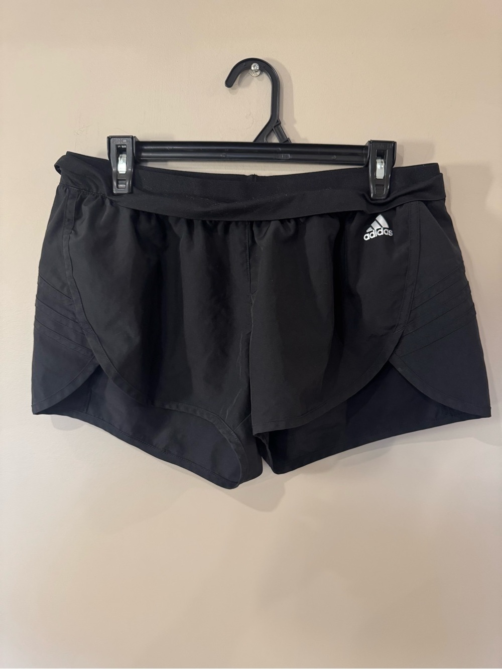 adidas Women’s Black Layered Athletic Shorts